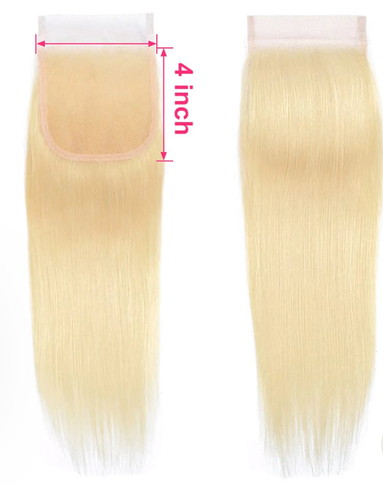 RAW 4x4 Invisible HD Straight Lace Closure
