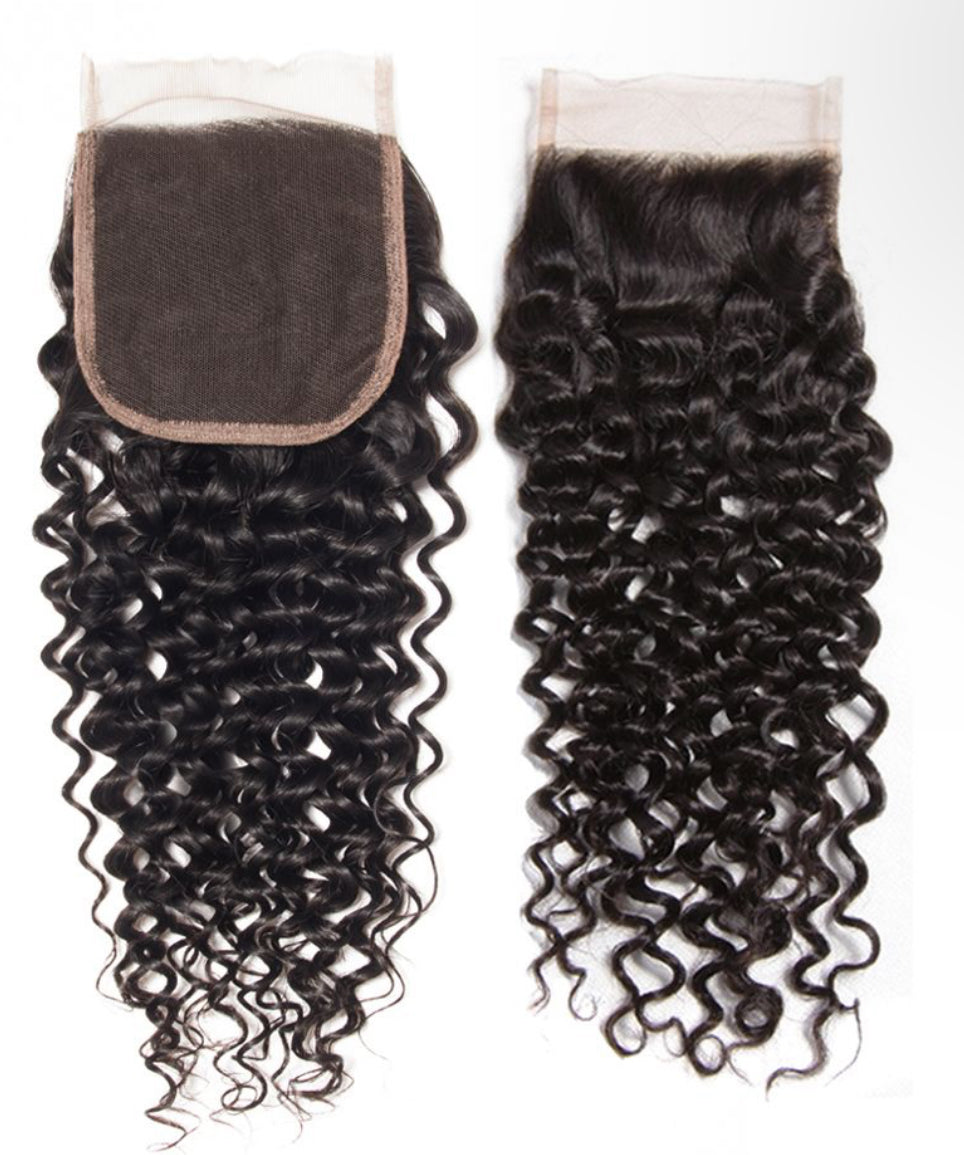 RAW 4x4 Invisible HD Curly Lace Closure