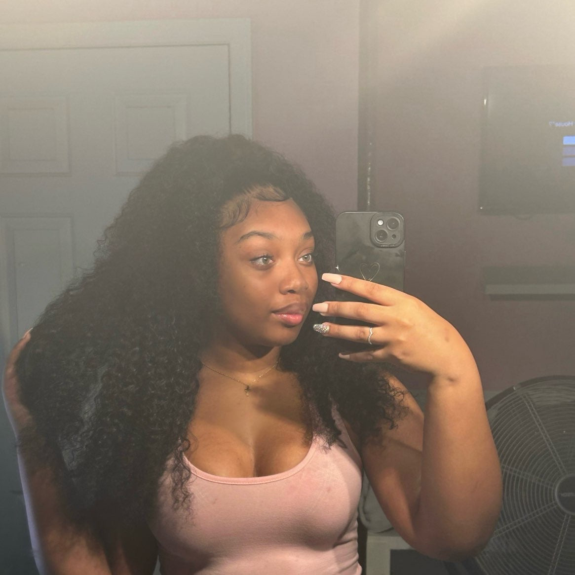 Kinky curly 13x6 invisible HD Frontal wigs